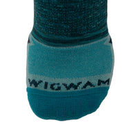 Phantom No Show Lightweight Sock - Mineral Blue swatch - made in The USA Wigwam Socks
