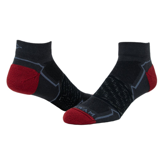 Phantom Quarter Lightweight Sock - Charcoal full product