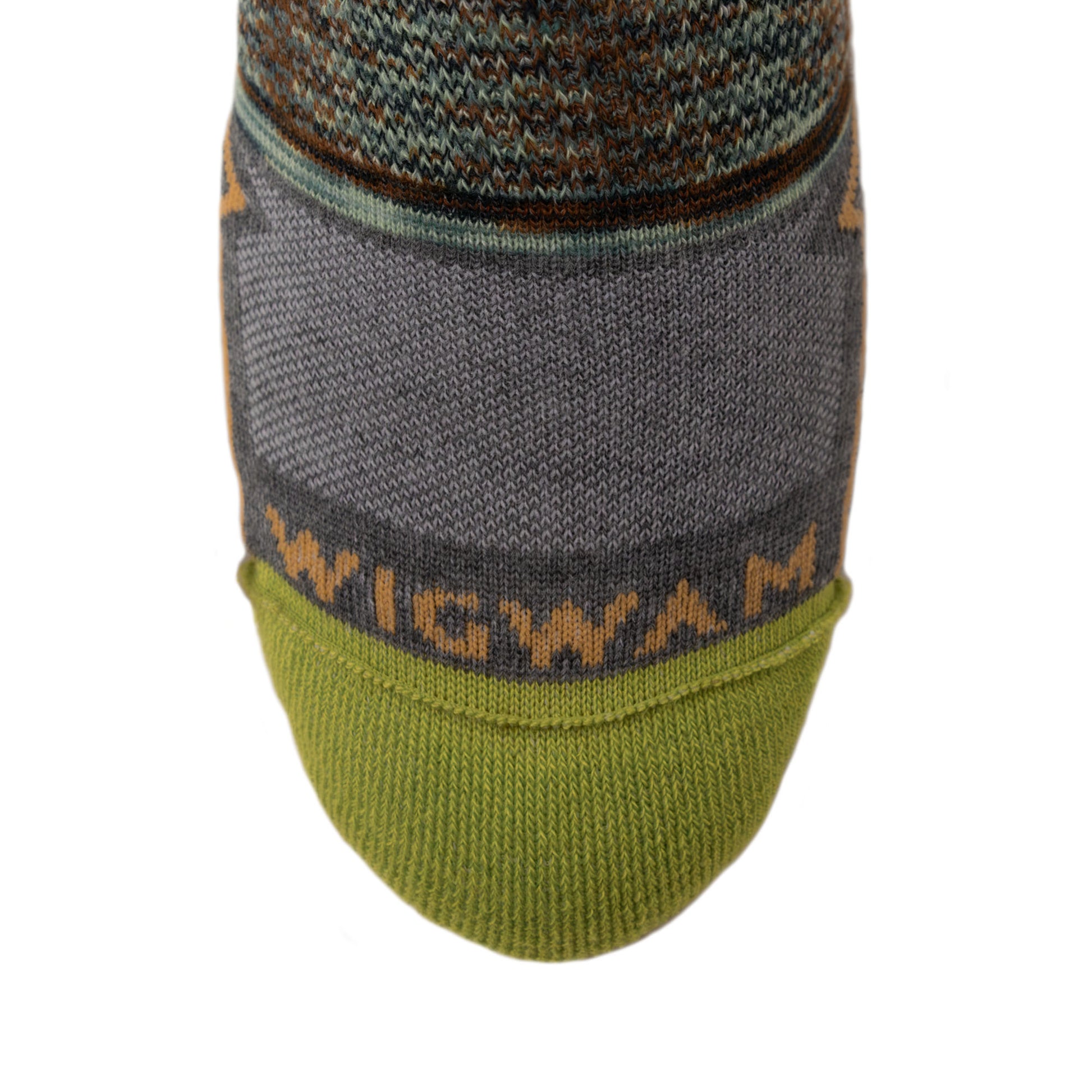 Phantom Quarter Lightweight Sock - Pewter toe - made in The USA Wigwam Socks