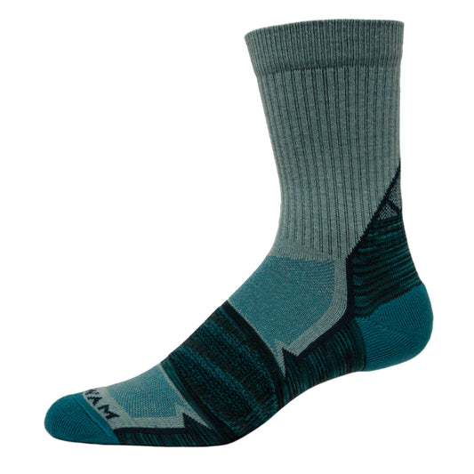 Phantom Mid-Crew Lightweight Sock - Mineral blue right side