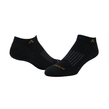 Alpaca Ridge Low Lightweight Sock - Black full product - made in The USA Wigwam Socks