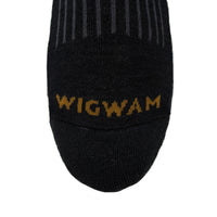 Alpaca Ridge Low Lightweight Sock - Black swatch - made in The USA Wigwam Socks