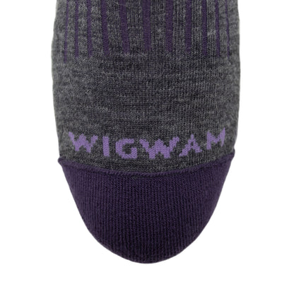 Alpaca Ridge Low Lightweight Sock - Purple Velvet Toe - made in The USA Wigwam Socks
