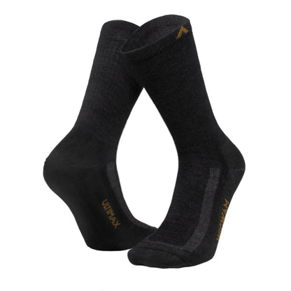 Alpaca Air Ultralightweight Crew Sock - Black full - made in The USA Wigwam Socks
