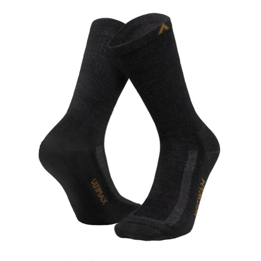 Alpaca Air Ultralightweight Crew Sock - Black full