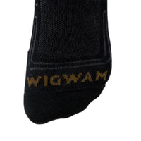 Alpaca Ultra Mid Crew Lightweight Sock - Black swatch - made in The USA Wigwam Socks