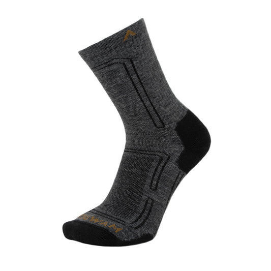 Alpaca Ultra Mid Crew Lightweight Sock - Charcoal side