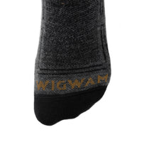 Alpaca Ultra Mid Crew Lightweight Sock - Charcoal swatch - made in The USA Wigwam Socks