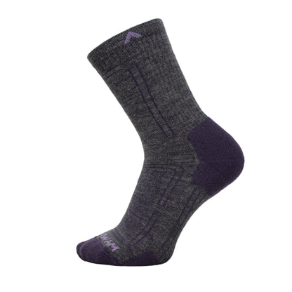 Alpaca Ultra Mid Crew Lightweight Sock - Purple velvet side - made in The USA Wigwam Socks