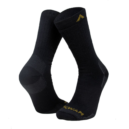Alpaca Boot Midweight Sock - Black full