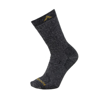 Alpaca Boot Midweight Sock - Charcoal side - made in The USA Wigwam Socks