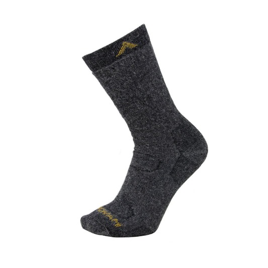 Alpaca Boot Midweight Sock - Charcoal side