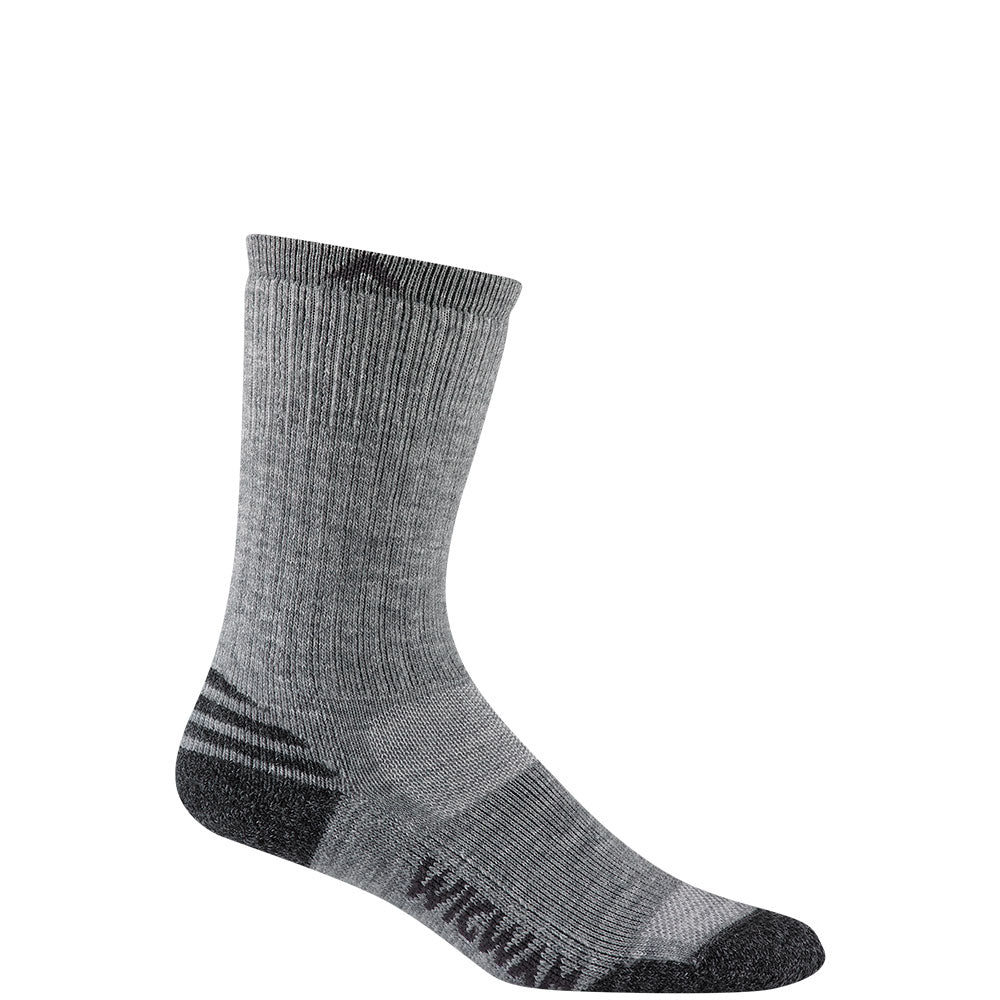 Merino Lite Crew Sock - Grey - made in The USA Wigwam Socks