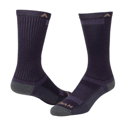 Merino Ultra Cool-Lite Lightweight Crew Sock - Purple Velvet full product - made in The USA Wigwam Socks