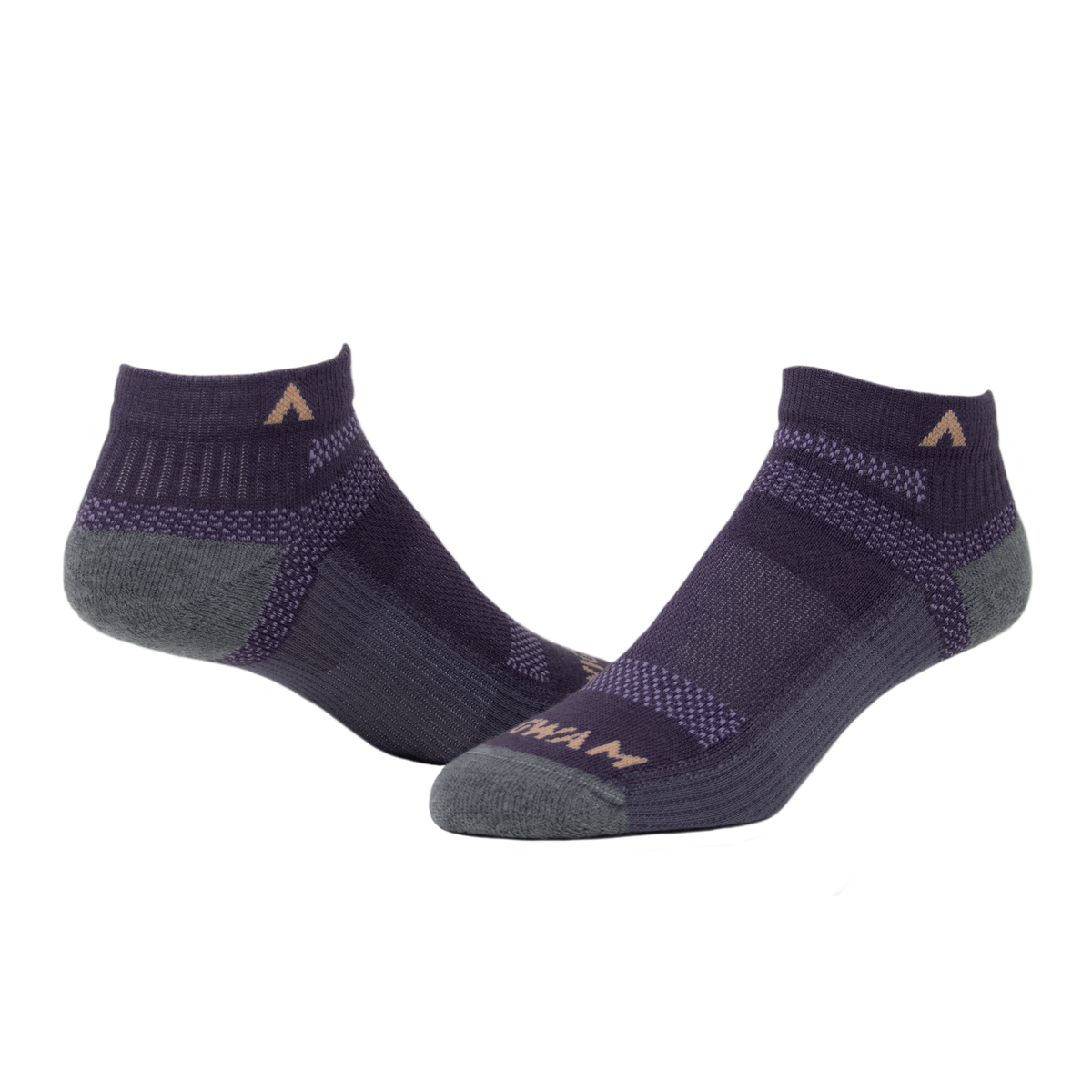 Merino Ultra Cool-Lite Low Ultra-lightweight Sock - Purple velvet full product - made in The USA Wigwam Socks