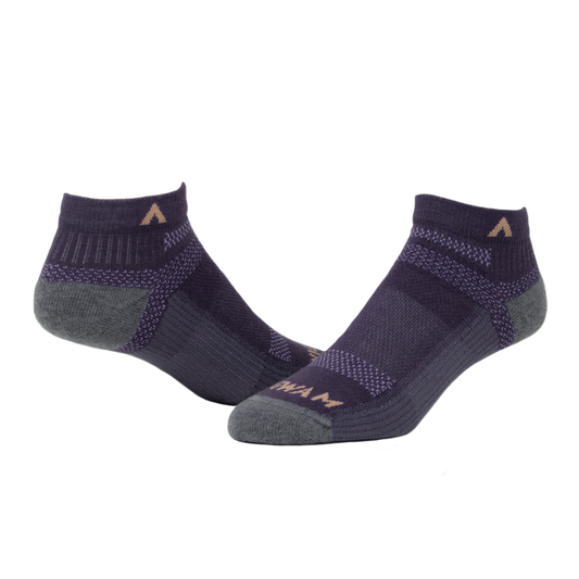 Merino Ultra Cool-Lite Low Ultra-lightweight Sock - Purple velvet full product