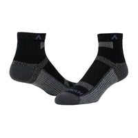 Merino Ultra Cool-Lite Ultra-lightweight Quarter Sock - Black II swatch - by Wigwam Socks