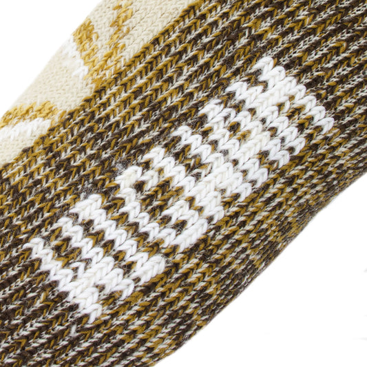 Honky Tonk Heavyweight Boot Sock - Natural knit in logo