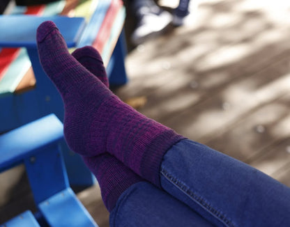 Merino Fjord Midweight Crew Merino Wool Sock - Lifestyle Image - made in The USA Wigwam Socks