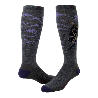 Ullr Lightweight OTC Lightweight Sock - charcoal full - made in The USA Wigwam Socks