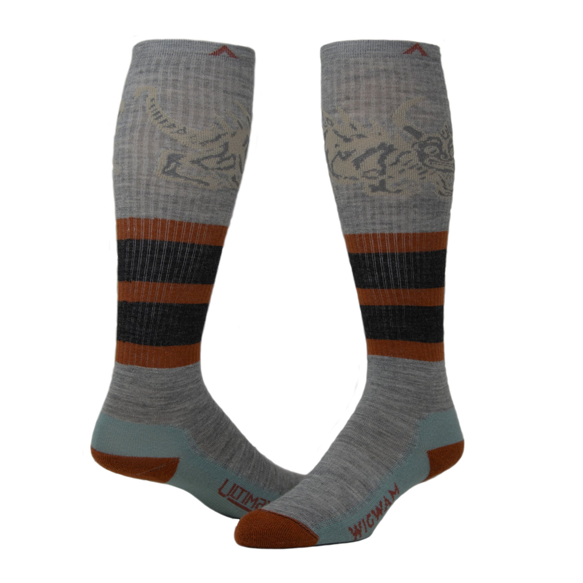 Hodag Lightweight OTC Sock - Blue full - made in The USA Wigwam Socks