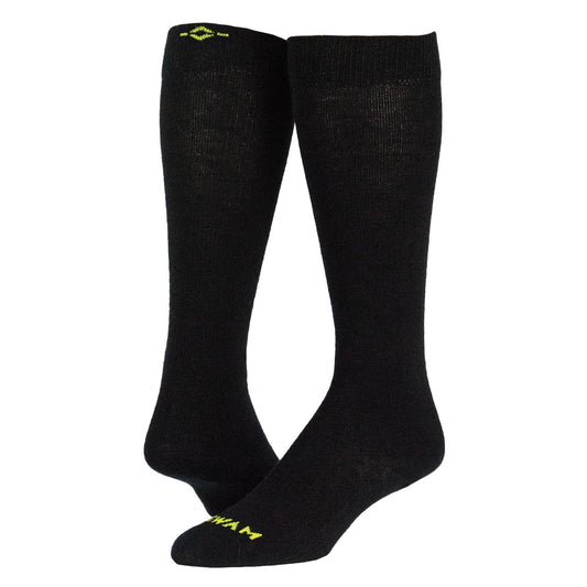Snow Ultra-Lite Over-The-Calf Ultra-Lightweight Sock - Black full product perspective