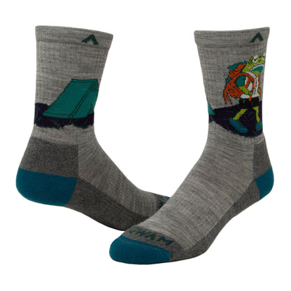 Croaker Lightweight Mid-Crew Sock - Croaker Lightweight Mid-Crew Sock - made in The USA Wigwam Socks