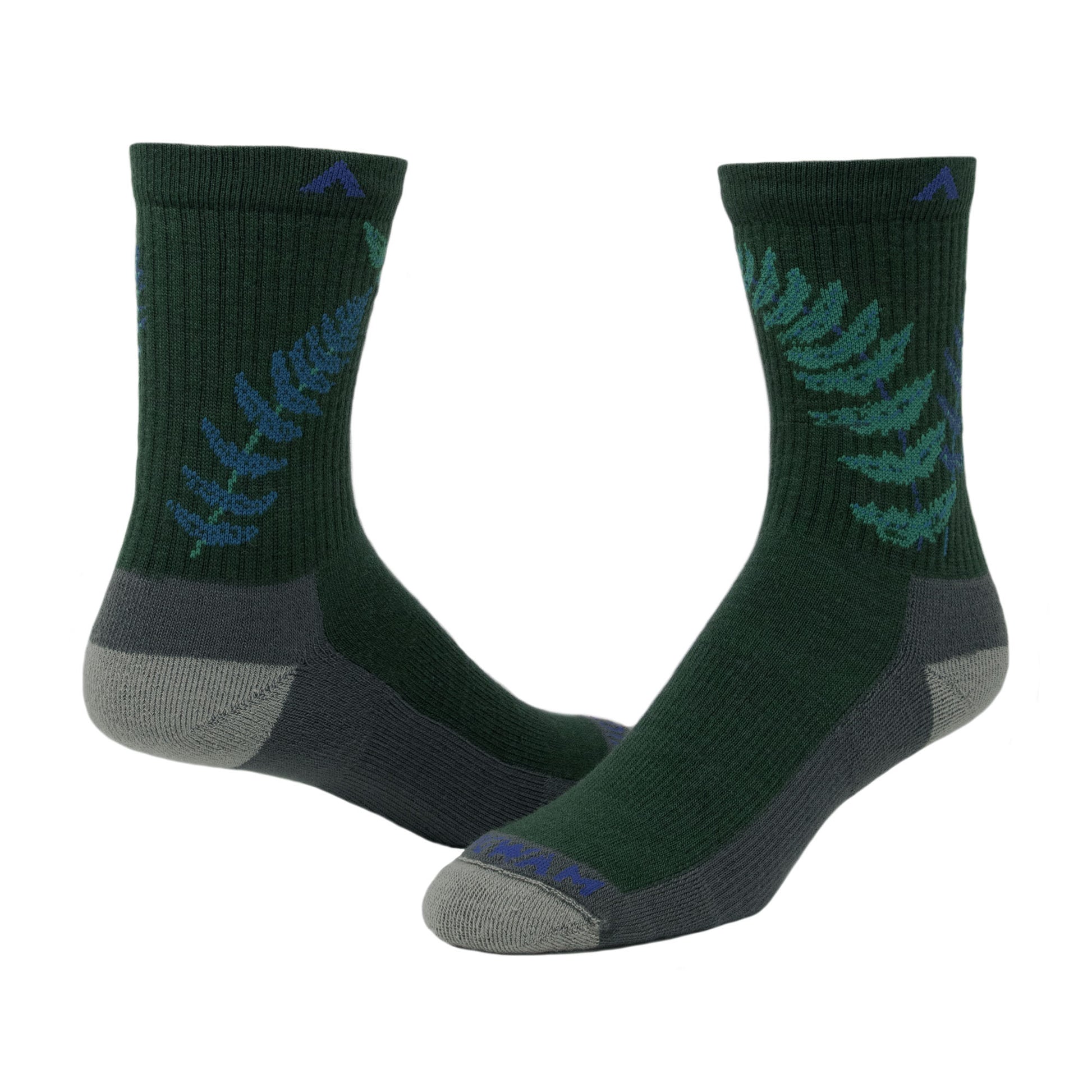 Fern Mid-Crew Lightweight Sock - Kashmir full product - made in The USA Wigwam Socks
