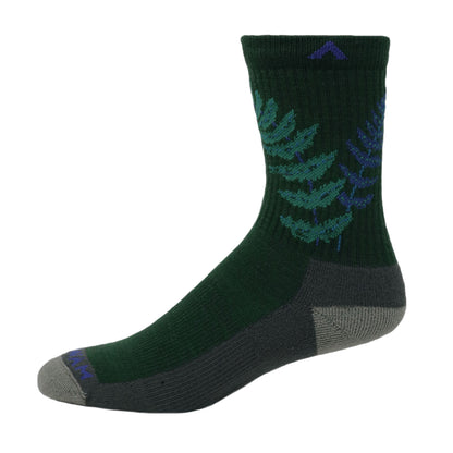 Fern Mid-Crew Lightweight Sock - Kashmir left side - made in The USA Wigwam Socks