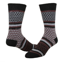 Waffle Lightweight Crew Sock - Black swatch - by Wigwam Socks