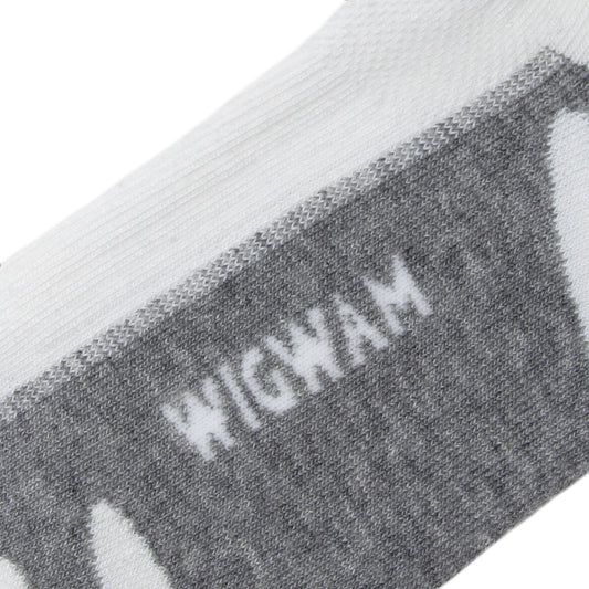 Thunder Mid-Crew Lightweight Sock - White logo