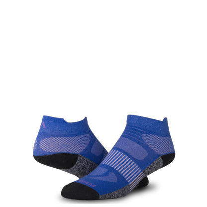 Attain Lightweight Low Athletic Sock with Tab Back - Purple - made in The USA Wigwam Socks