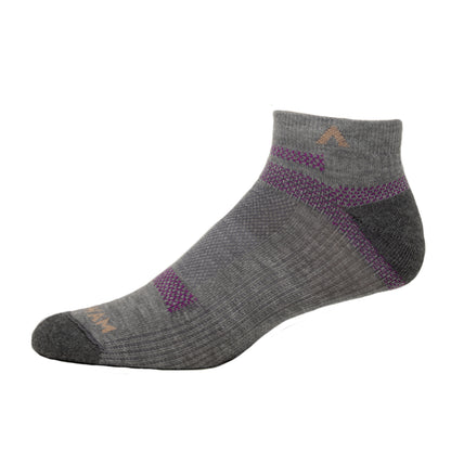 Ultra Cool-Lite Low Lightweight Sock - pewter side - made in The USA Wigwam Socks