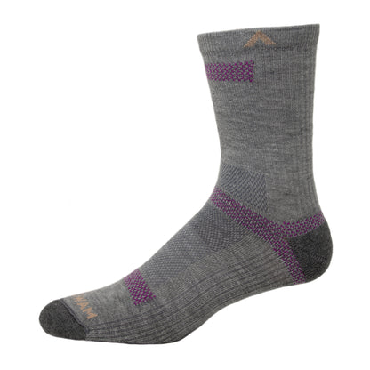 Ultra Cool-Lite Mid Crew Sock - Pewter side - made in The USA Wigwam Socks