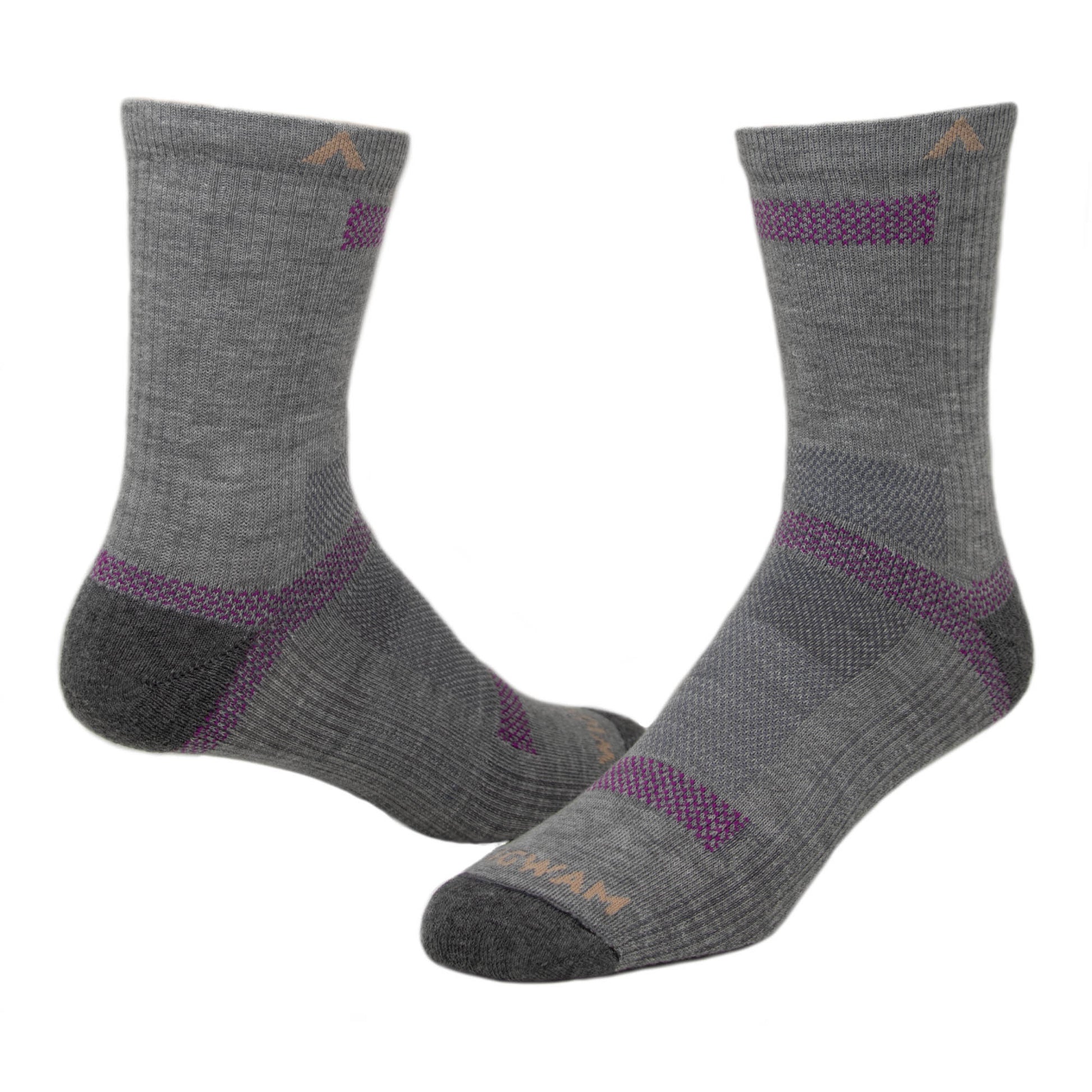 Ultra Cool-Lite Mid Crew Sock - Pewter full - made in The USA Wigwam Socks