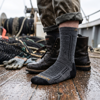 Alpaca Ultra Mid Crew Lightweight Sock - Alpaca Ultra Mid Crew Lightweight Sock - made in The USA Wigwam Socks