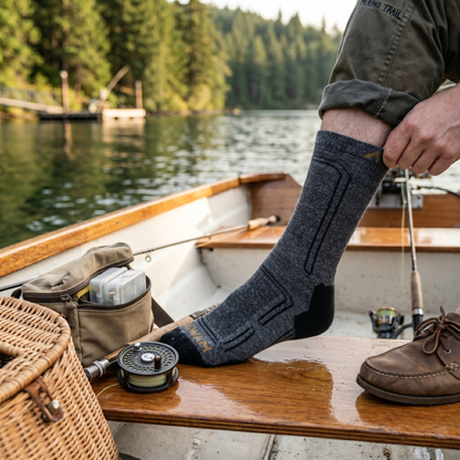 Alpaca Ultra Mid Crew Lightweight Sock - Alpaca Ultra Mid Crew Lightweight Sock - made in The USA Wigwam Socks