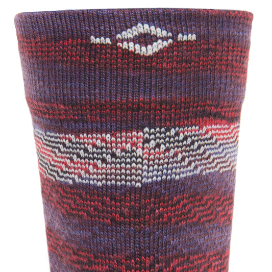 Bravura Mid-Crew Lightweight Sock - Vino leg