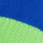 Surpass Lightweight Quarter Sock - Blue/Green swatch - made in The USA Wigwam Socks