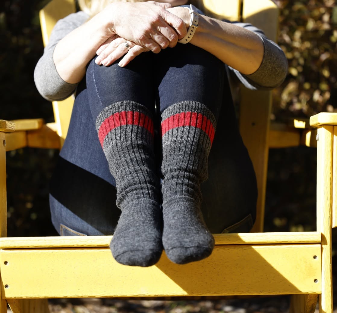 Merino Hiker Midweight Crew Sock - Lifestyle Image - made in The USA Wigwam Socks