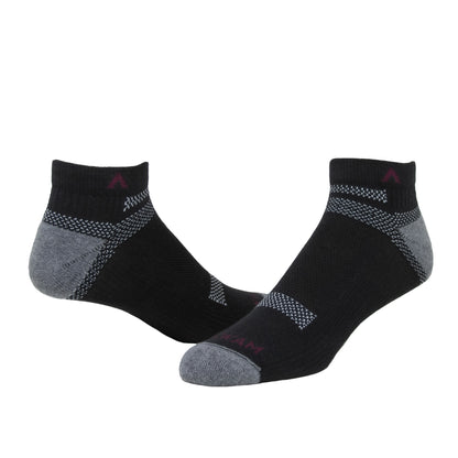 Ultra Cool-Lite Lightweight Low Socks - Black full product - made in The USA Wigwam Socks
