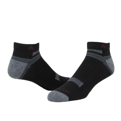 Ultra Cool-Lite Low Lightweight Sock - Black full - made in The USA Wigwam Socks