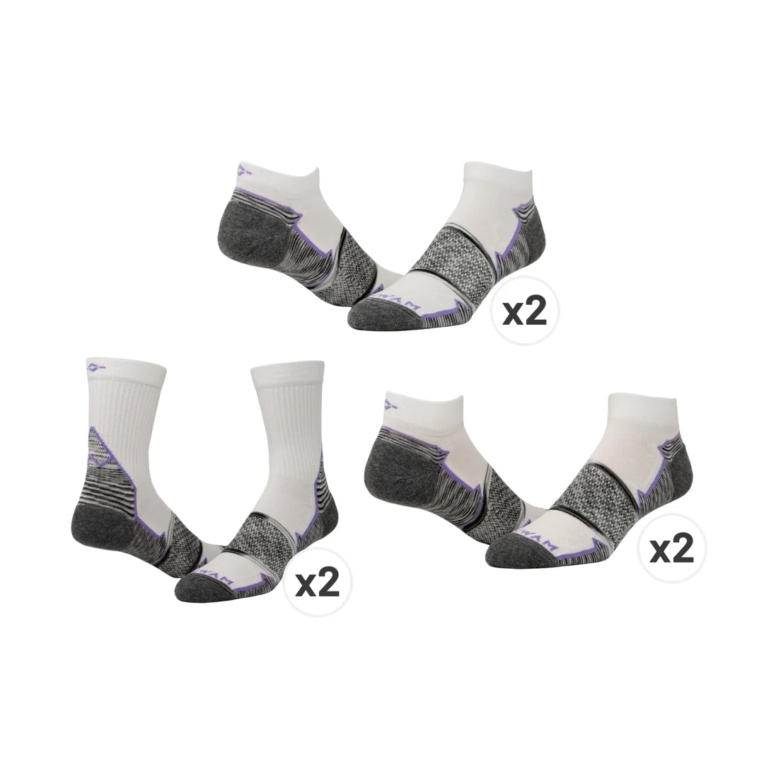 Phantom Lightweight Sock 6-Pack Size Large