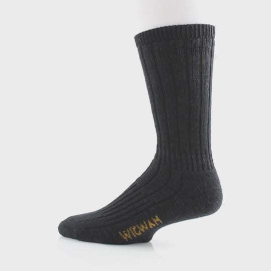 Merino/Silk Hiker Heavyweight Crew Sock - Merino/Silk Hiker Heavyweight Crew Sock - made in The USA Wigwam Socks
