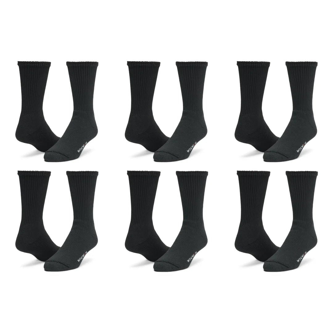 King Cotton 6-Pack Bundle Black Large