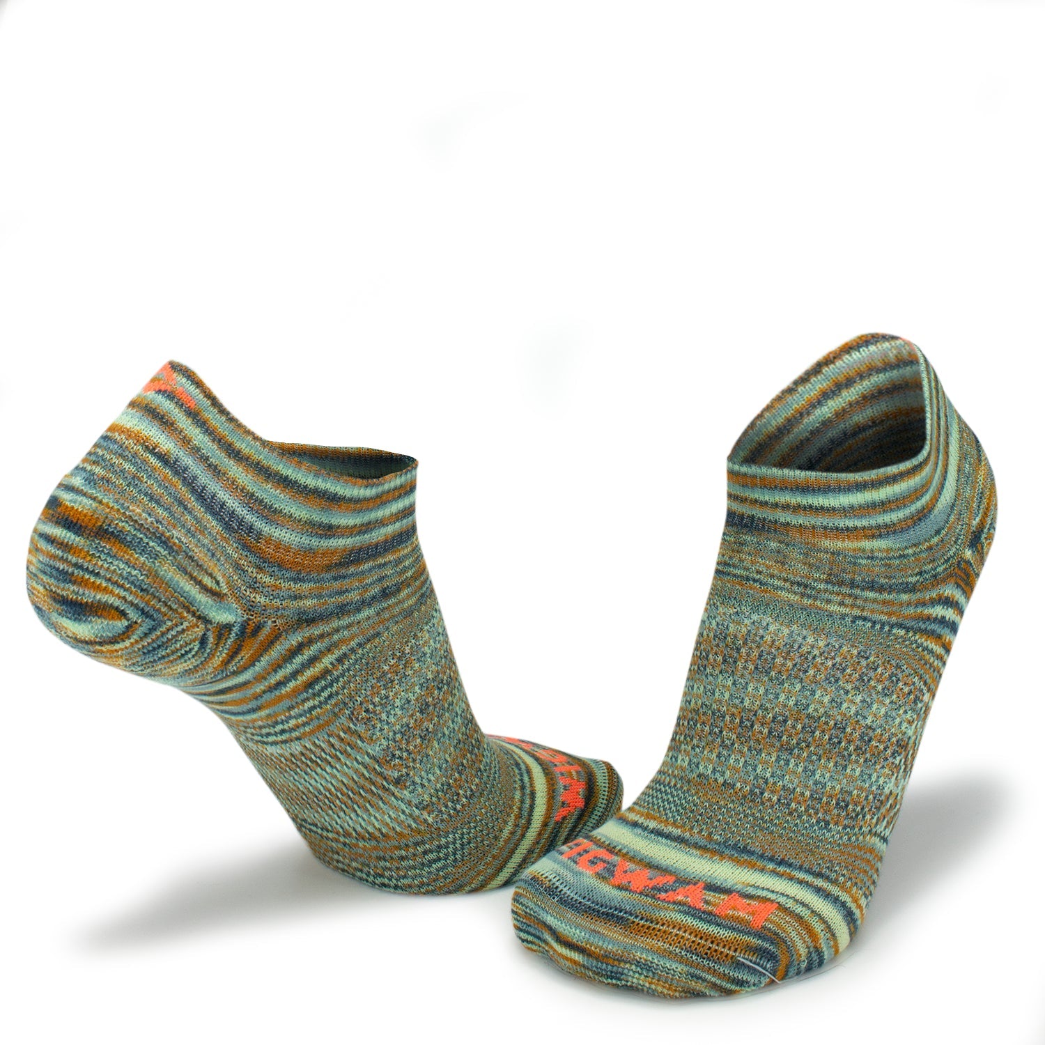 Bravura Low Lightweight Sock - Tranquil Teal full product perspective - made in The USA Wigwam Socks