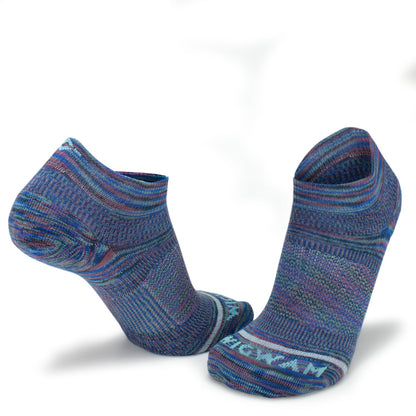 Bravura Low Lightweight Sock - Twilight Blue full product perspective - made in The USA Wigwam Socks