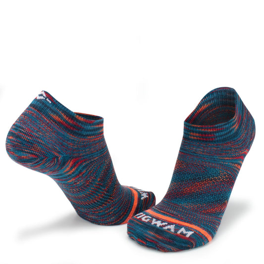 Bravura Low Lightweight Sock - Aurora Red full product perspective