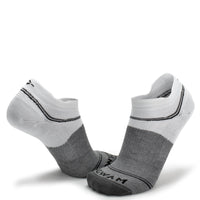 Surpass Ultra Lightweight Low Sock - White/Grey swatch - by Wigwam Socks