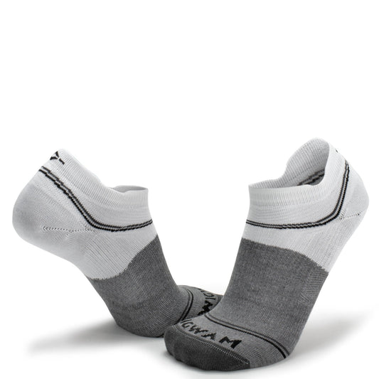 Surpass Ultra Lightweight Low Sock - White/Grey full product perspective